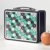 Menü für das Retro Oval Dots Muster Metall Brotdose (Beispiel)