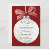 Menü für Gedenkfeiern Einladung (Vorderseite)