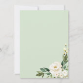 Menü für geometrisches Brautparty für Pflanzen Einladung (Rückseite)