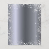 Menü für Glitzern mit Silver Glitzer-Skript-Bar (Rückseite)