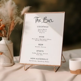 Menü für handgeschriebene Bar Poster