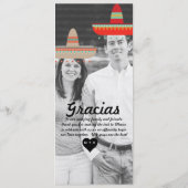 Menü für Hochzeit oder Fiesta Menükarte (Rückseite)