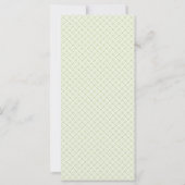 Menü für Hochzeiten am tropischen Strand (Rückseite)