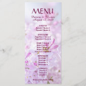 Menü für Hochzeiten anpassbar Menükarte (Vorderseite)