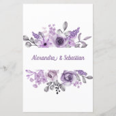 Menü für Hochzeiten im Orchid (Rückseite)