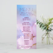 Menü für Hochzeiten Menükarte (Stehend Vorderseite)