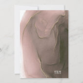 Menü für Hochzeiten mit Tintenstrahl Taupe ID762 (Rückseite)