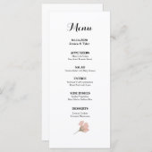 Menü für Hochzeiten oder Veranstaltungen in Wasser Menükarte (Vorne/Hinten)