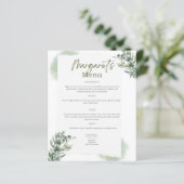 Menü für Hochzeiten und Geburtstage (Stehend Vorderseite)