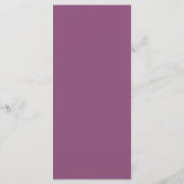 Menü für Hochzeiten von Mint & Mauve Floral Menükarte (Rückseite)