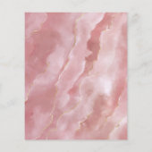 Menü für Hochzeitsfeiern in Rosa (Hinten)