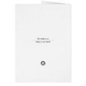 Menü für neue Jahre (Hinten)