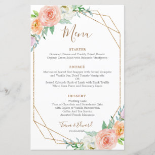 Menü "Geometrische Blume"