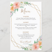 Menü "Geometrische Blume" (Vorderseite)