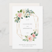 Menü "Geometrisches Schwarz" Menükarte (Vorne/Hinten)