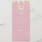 Menü Georgiana (Peony Pink) Menükarte (Rückseite)