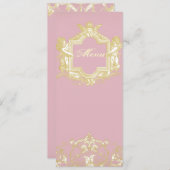 Menü Georgiana (Peony Pink) Menükarte (Vorne/Hinten)