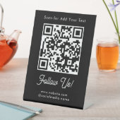 Menü Geschäft Jeder QR-Code-Scan-Podiumsschild Sockelschild (In Situ)
