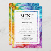 MENU + GETRÄNKE Ätherisches Blut Menükarte (Vorne/Hinten)