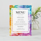 MENU + GETRÄNKE Ätherisches Blut Menükarte (Stehend Vorderseite)