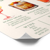 Menü "Getränke" auf der Speisekarte "Grüne Hochzei Poster (Ecke)