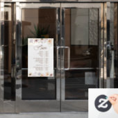 Menü "Getrocknete Wildblumen" Fensteraufkleber (Büro Tür)