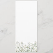 Menü Gipskraut Menükarte (Rückseite)