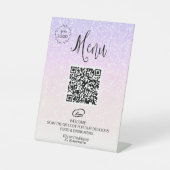 *~* Menu Glitzer tabletopTableZeltZeltbeschriftung Sockelschild (Vorderseite)