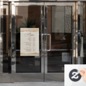 Menü "Gold Ripper Paper Services" Fensteraufkleber (Büro Tür)