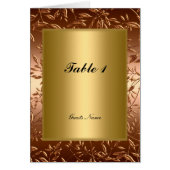 Menü "Gold Table Placement Card" (Vorne)