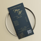 Menü "Goldene Details Qr Code"