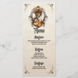 Menü "Goth Erntedank Flat Menu" Menükarte