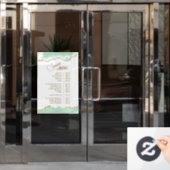Menü "Green Agate Services" Fensteraufkleber (Büro Tür)