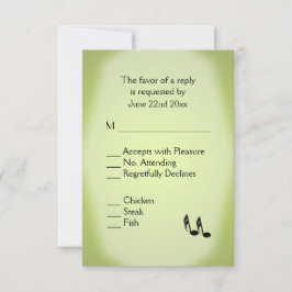 Menü "Green Music Wedding" RSVP Karte