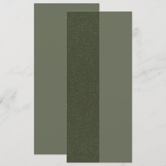 Menü "Green Textured Flat" mit zwei Tonen Moos - A Menükarte (Vorne/Hinten)