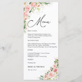 Menü "Greenery Brautparty" Menükarte (Vorderseite)