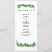 Menü "Greenery Garland Event" Menükarte (Rückseite)