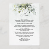 Menu Greenery Minimalistische SkriptWedding Begleitkarte (Vorderseite)
