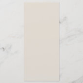 Menü "Hochzeit im Herbst" Menükarte (Rückseite)