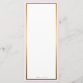 Menü Hochzeit, Menü Sitzung, großartige Gatsby, we Menükarte (Rückseite)