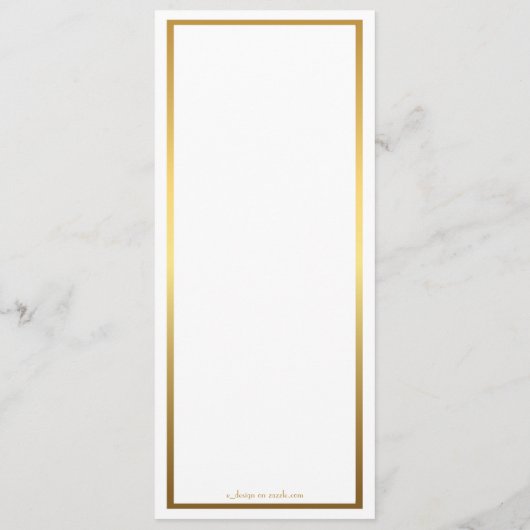 Menü Hochzeit, Menü Sitzung, großartige Gatsby, we Menükarte (Rückseite)