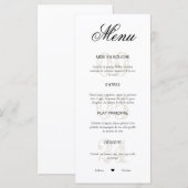 Menu Hochzeit Menükarte (Vorne/Hinten)