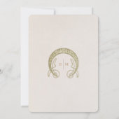 Menü Hochzeit Vintager Jugendstil von Mucha Invita Einladung (Rückseite)