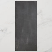 Menü "Hochzeiten" für Chalkboard- und Zeichenkette Menükarte (Rückseite)