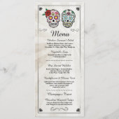 Menü-Hochzeits-Empfangs-rustikale Menükarte (Vorderseite)