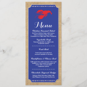 Menü Hochzeitsempfang Crawfish Boil Hummer Strand Einladung