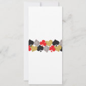 Menü Hochzeitsempfehlung Las Vegas Casino Karte (Rückseite)