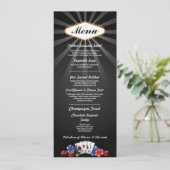 Menü Hochzeitsempfehlung Las Vegas Casino Karte (Stehend Vorderseite)