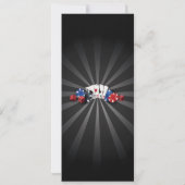 Menü Hochzeitsempfehlung Las Vegas Casino Karte (Rückseite)