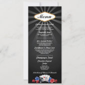 Menü Hochzeitsempfehlung Las Vegas Casino Karte (Vorderseite)